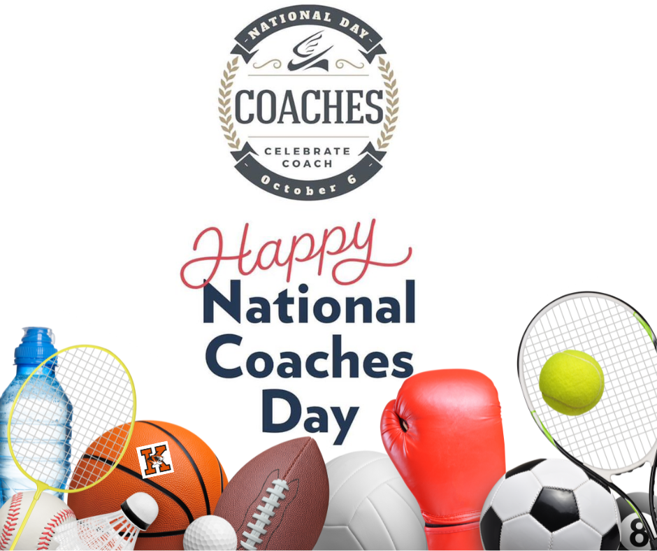 White background with Happy Coaches day