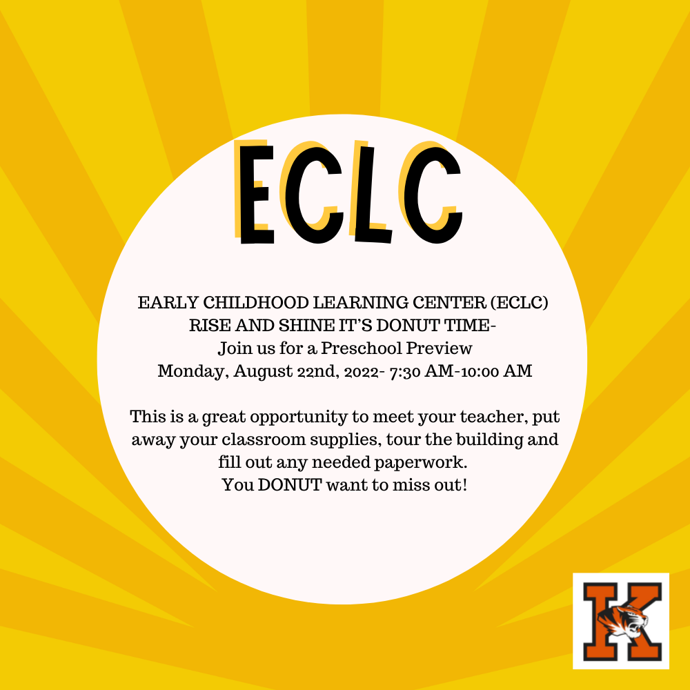 ECLC -  text below with a sun in the background