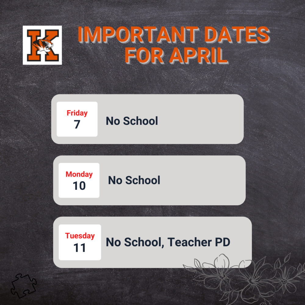 Black board background with dates