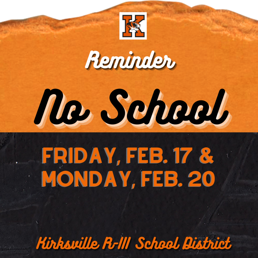 Orange background with no school