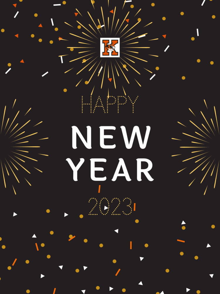 Black background with Happy New Year